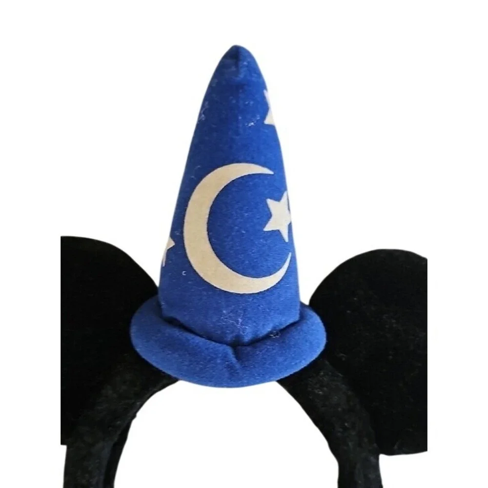 Disney Sorcerer Mickey Mouse Ears Headband Vintage Fantasia Wizard Hat